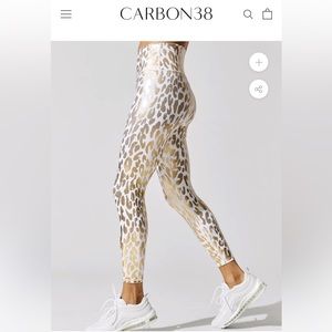 Metallic Leopard High Rise 7/8 Legging